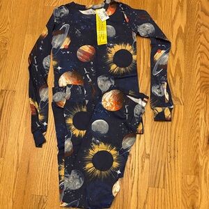 Space-Themed Long Sleeve kids pajamas